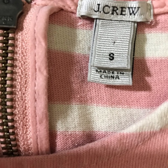 J. Crew pink and cream stripe knit top S - Picture 5 of 5